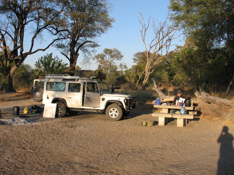 Kampeerreis safariparken van Botswana