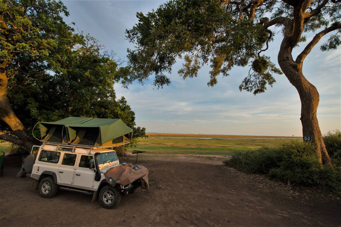Kampeerreis 4x4-auto Botswana