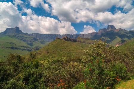 Drakensberg Amphitheater Kwazulu Natal Zuid Afrika Suid Afrika Reis Douwe Baas